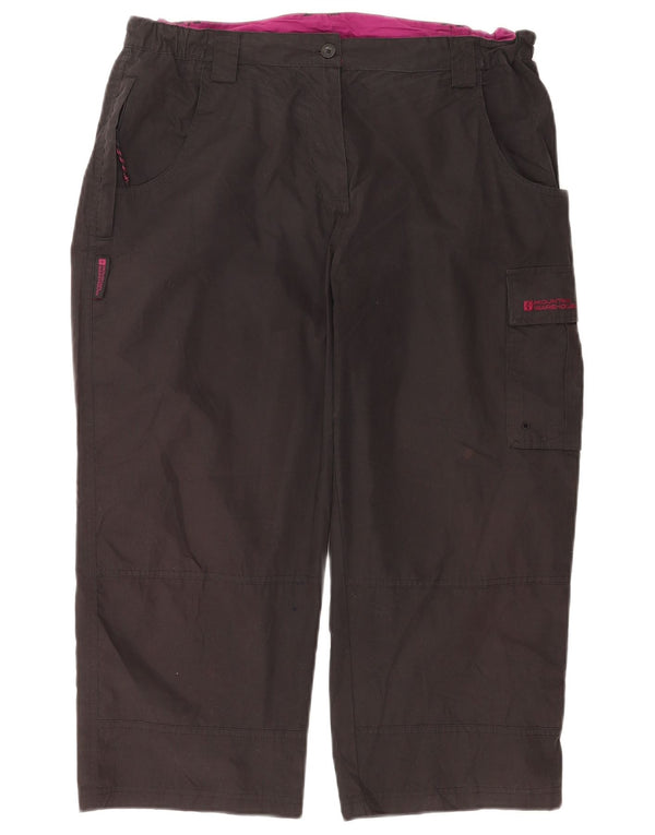 Pantalones capri cargo para mujer de Mountain Warehouse UK 44 Large W34 L22 Negro