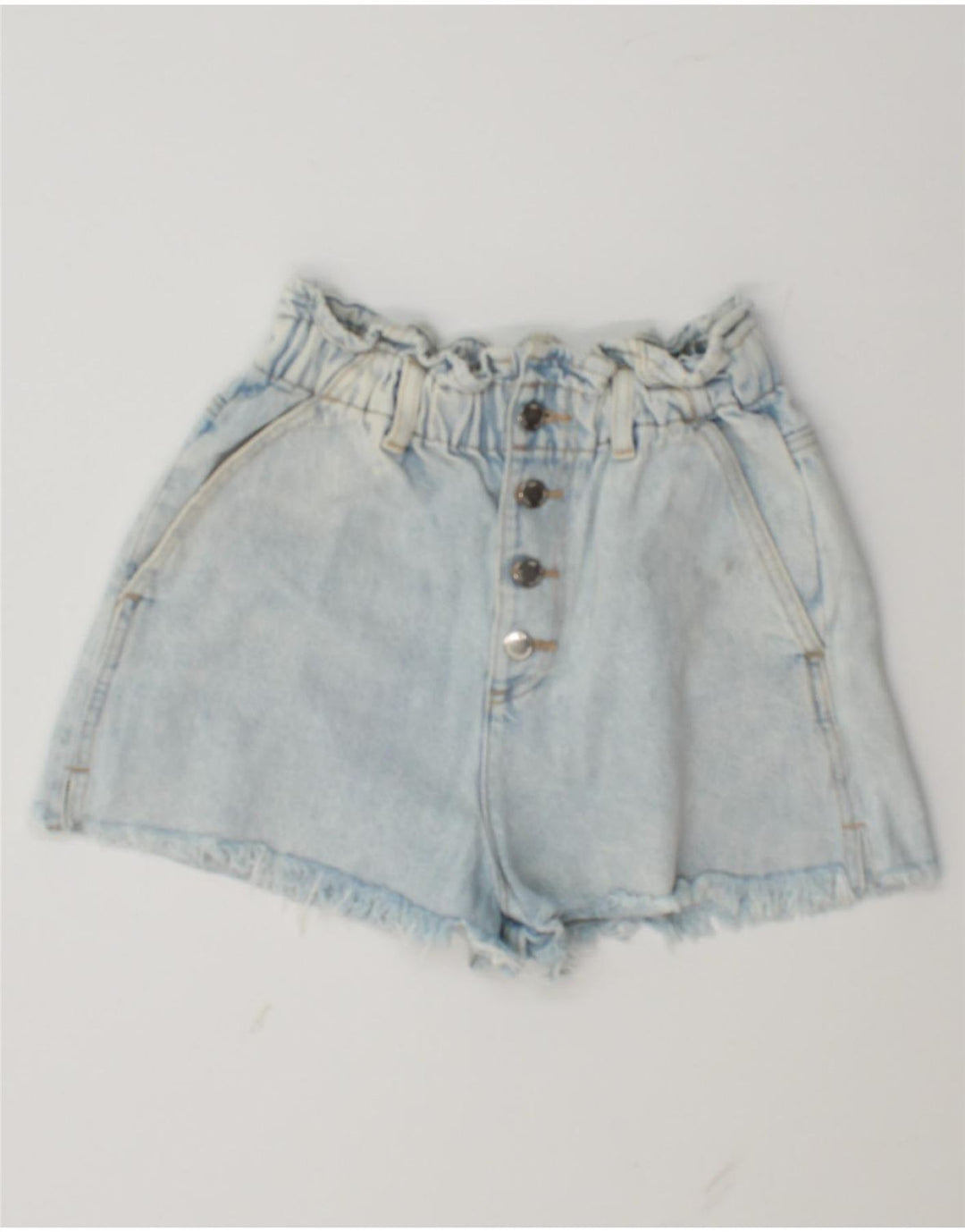 ZARA Shorts Vaqueros Mujer EU 34 2XS W24 Azul