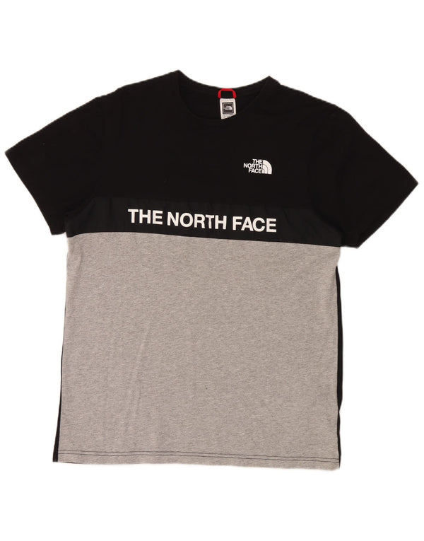 The North Face Camiseta gráfica para hombre Top mediano de algodón color block negro