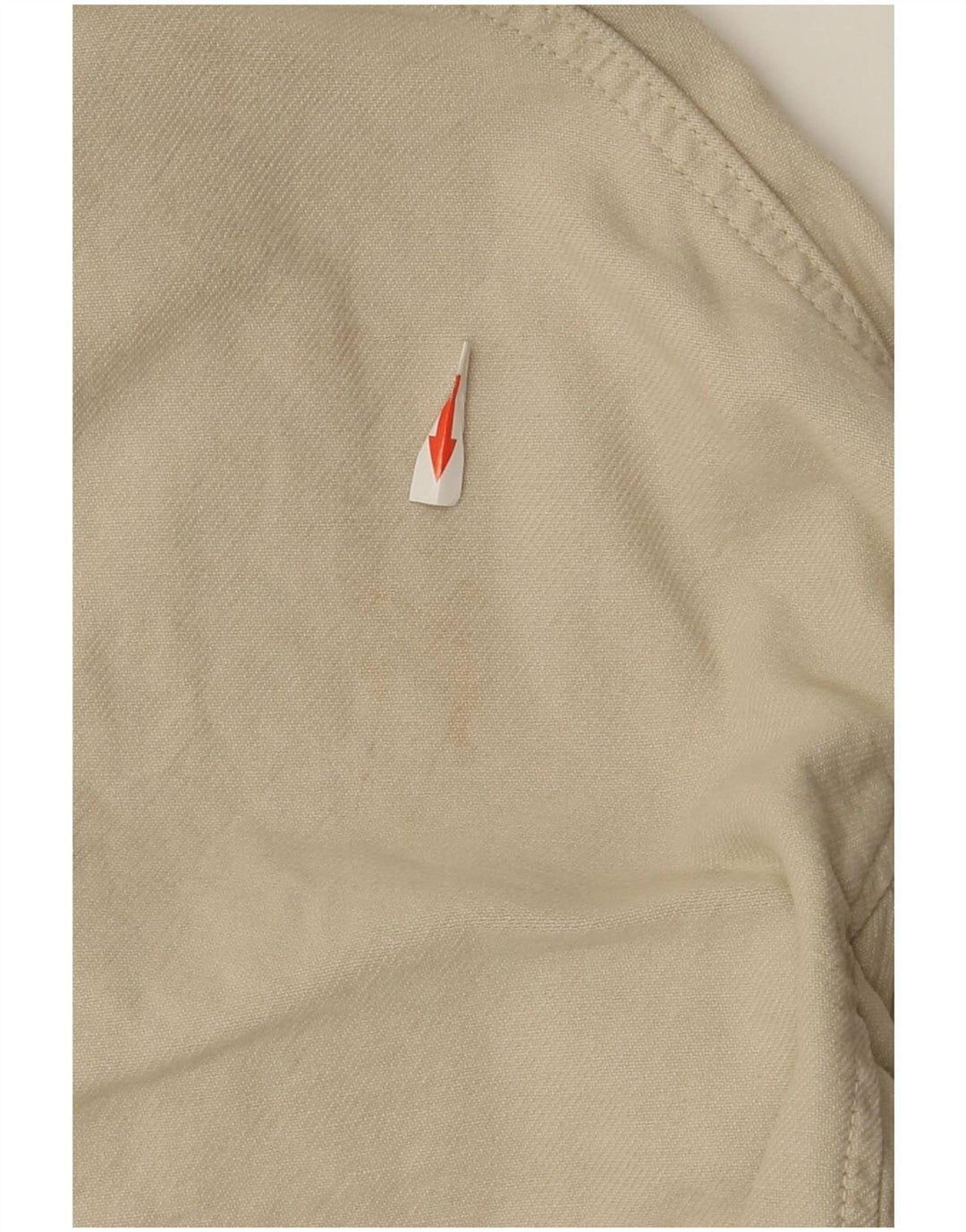 Zara Mujer Chaqueta Utilitaria Extragrande UK 10 Small Algodón Caqui