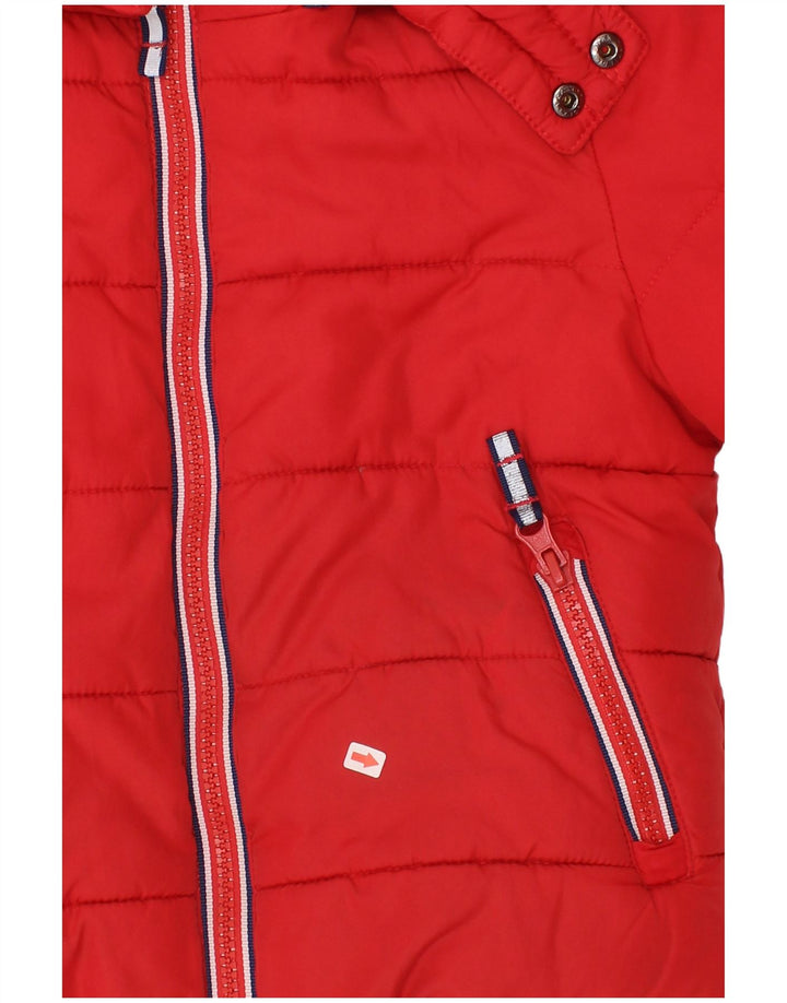 Boden Chaqueta acolchada con capucha para niño 3-4 años Rojo Poliéster