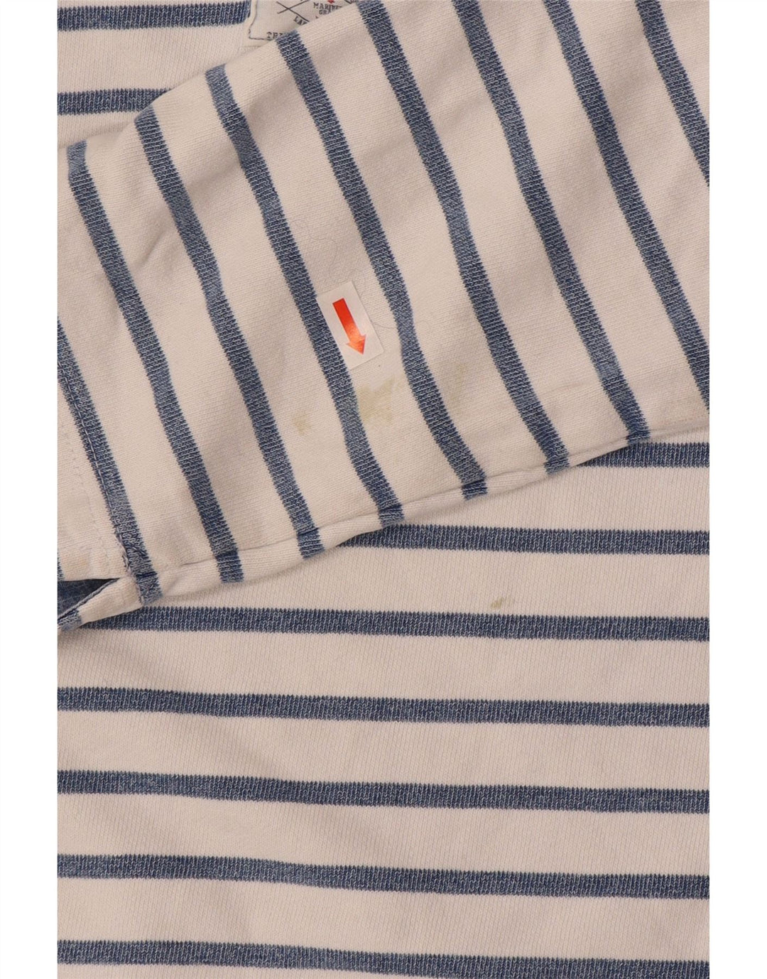 Joules - Sudadera con cuello y botones para mujer, talla 40, talla mediana, color azul a rayas
