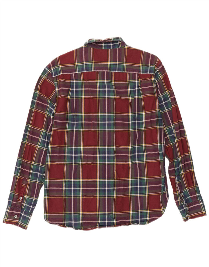 Levi's Camisa de corte estándar para hombre de algodón a cuadros multicolor mediano