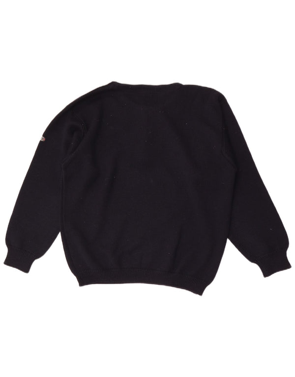 Jersey tipo jersey con cuello y botones para hombre Fly 3 IT 50 Medium Navy Blue Wool