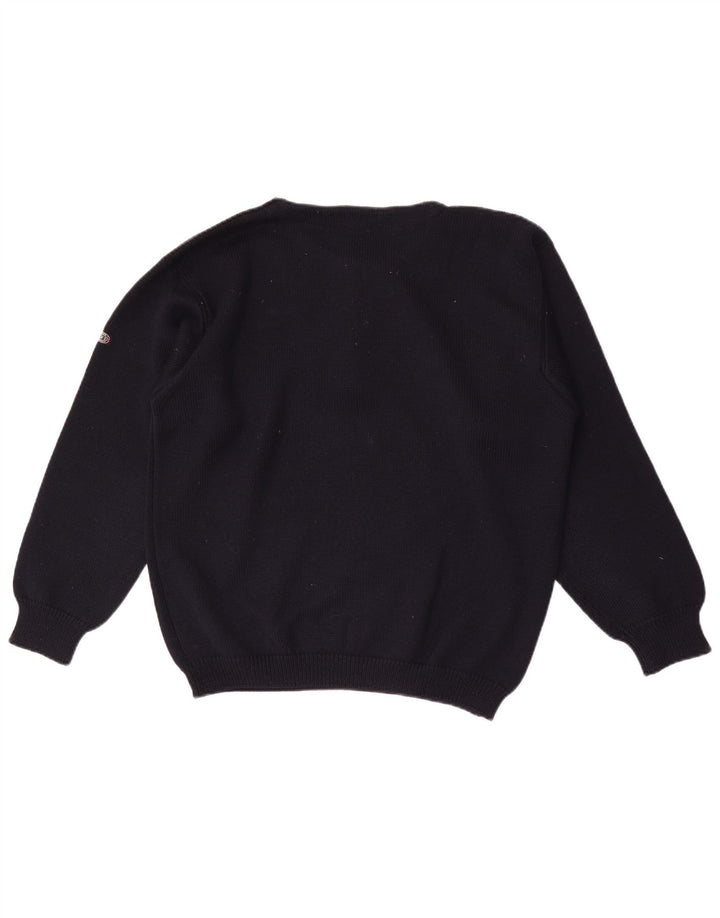 Jersey tipo jersey con cuello y botones para hombre Fly 3 IT 50 Medium Navy Blue Wool