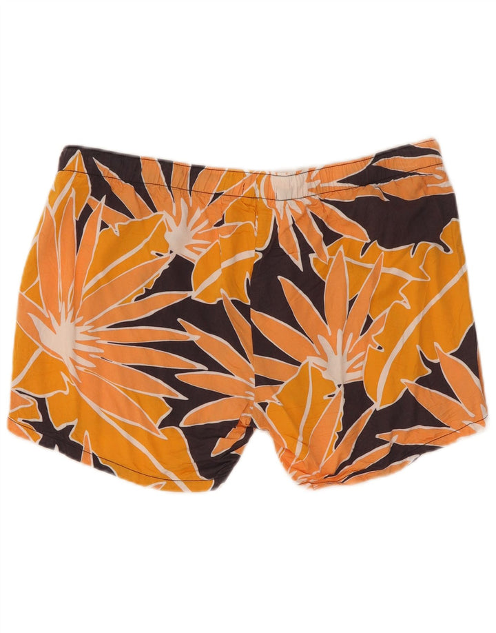 Gap Shorts Casuales De Maternidad Para Mujer Medium W32 Viscosa Floral Naranja