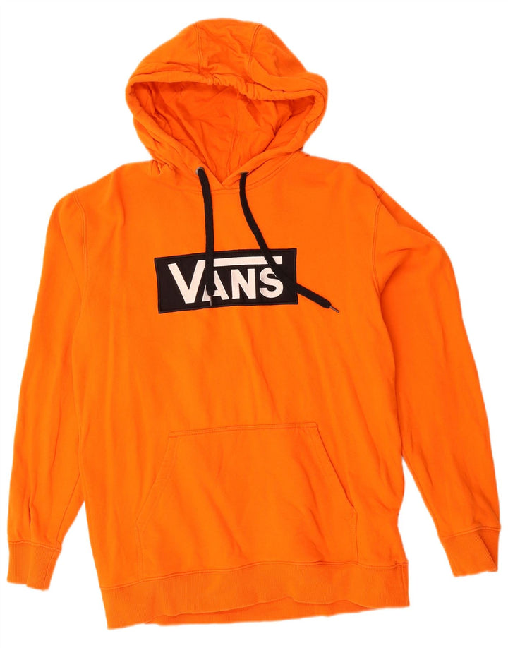 Vans Hombre Sudadera Con Capucha Gráfica Jersey De Algodón Naranja Medio