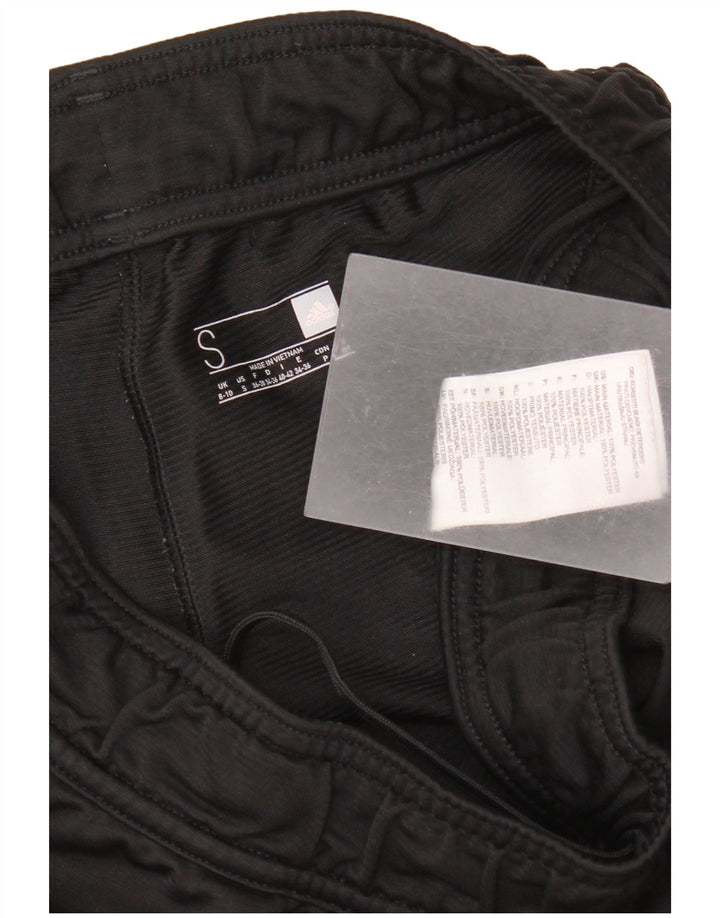 Adidas Pantalones de chándal para mujer UK 8/10 Small Negro Poliéster