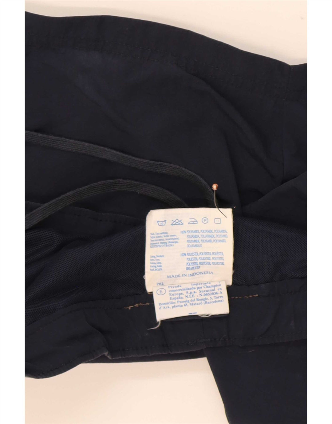 Champion Pantalones Cortos Deportivos Para Hombre Poliamida Azul Marino Mediano