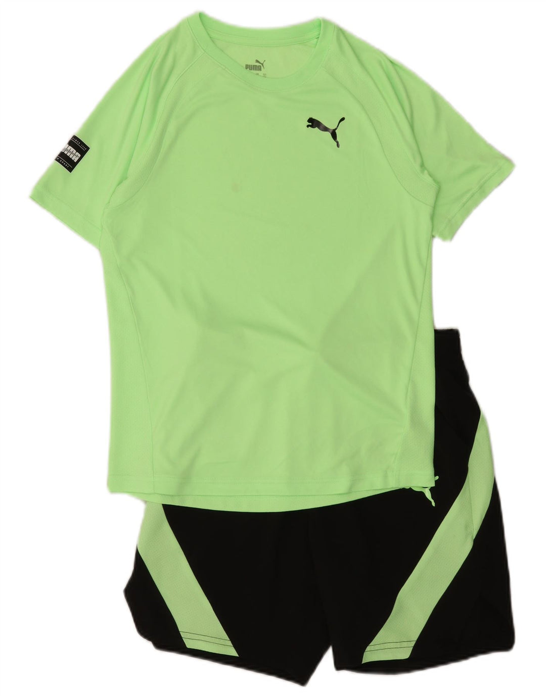 PUMA Conjunto de 2 piezas para niño 13-14 años Poliéster color block verde