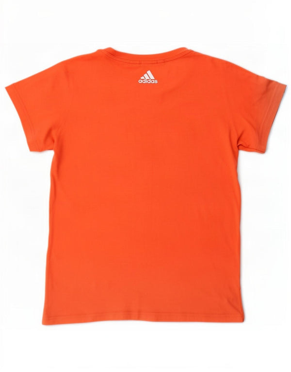 Adidas - Camiseta gráfica para mujer, talla 40, color naranja