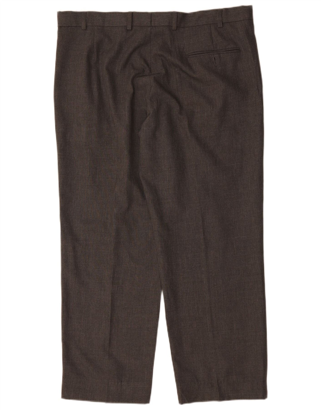 Marks & Spencer Pantalones de traje rectos de corte regular para hombre W38 L29 Gris