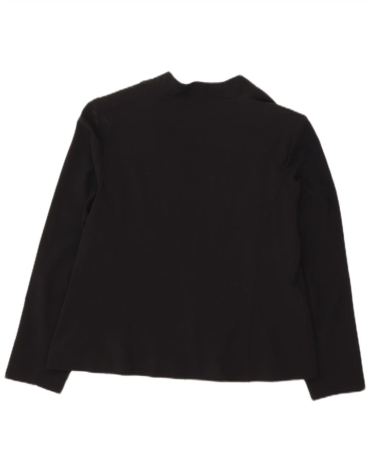 Marks & Spencer Chaqueta tipo blazer abierta para mujer UK 40 XL Poliéster negro