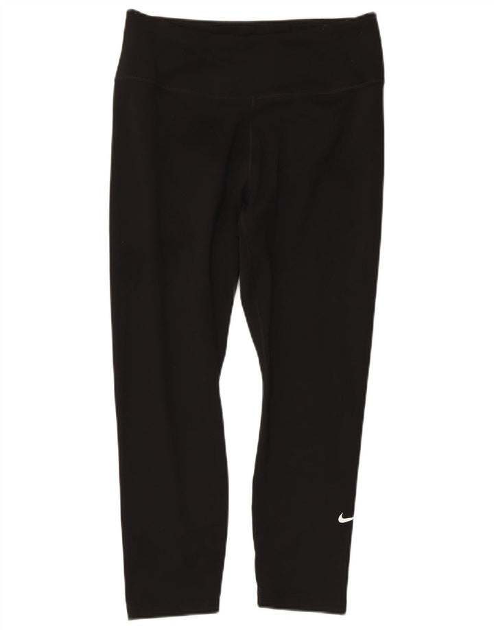 Nike - Leggings capri Dri Fit para mujer, talla M, color negro