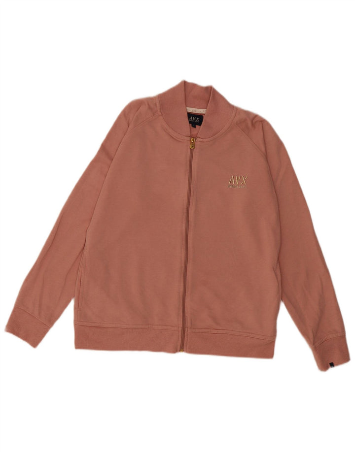 Avirex - Chaqueta de chándal para mujer, talla 40, talla grande, algodón rosa