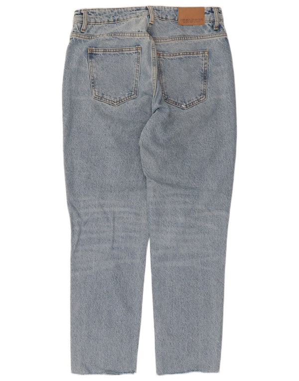 Zara Jeans Cónicos Desgastados para Mujer EU 38 Small W28 L27 Algodón Azul