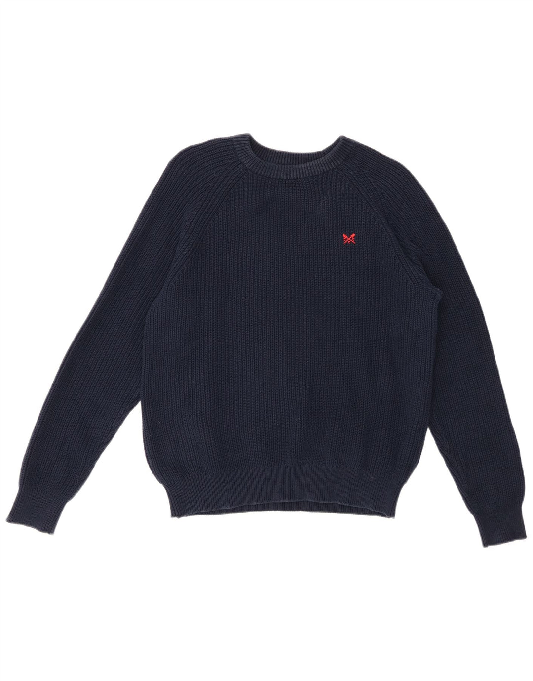 CREW CLOTHING Suéter tipo jersey con cuello barco para mujer UK 40 Azul marino mediano