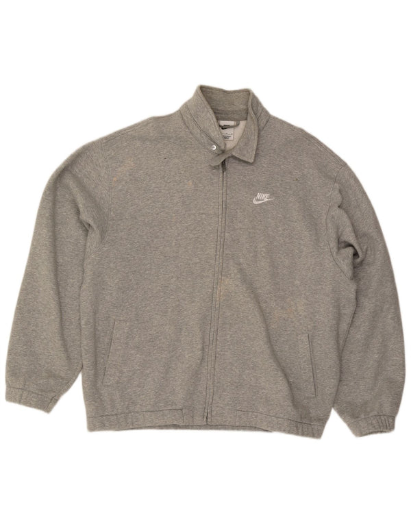 Nike - Chaqueta de chándal para hombre, talla XL, algodón moteado gris