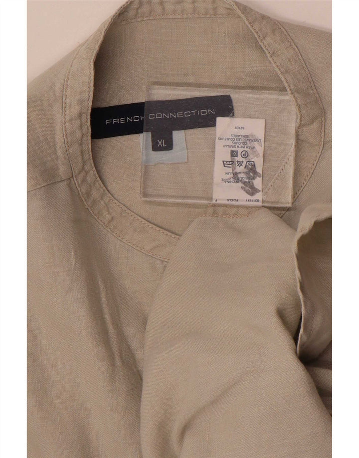 Camisa Hombre French Connection XL Lino Beige