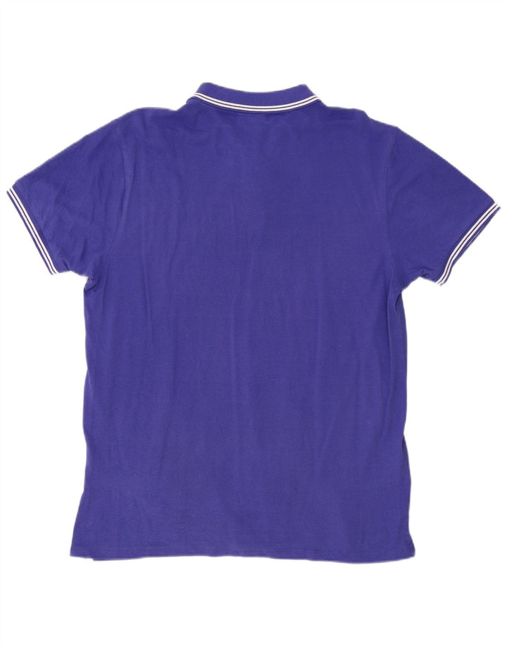 Cavalli Polo Hombre 2XL Algodón Azul