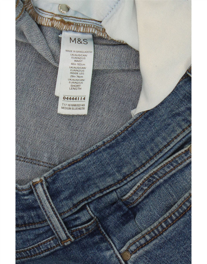 Marks & Spencer Vaqueros rectos para hombre W40 L29 Algodón azul