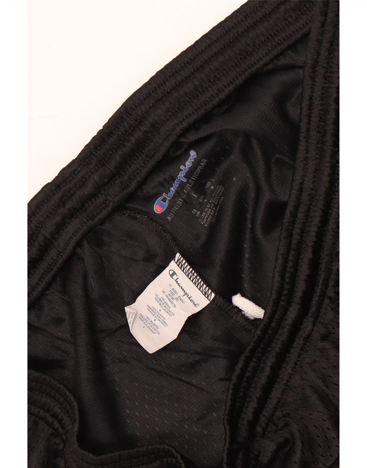 CHAMPION Pantalones cortos deportivos para hombre poliéster negro grande