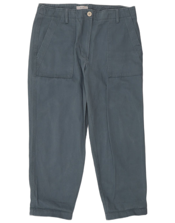 Marks & Spencer Pantalones cargo de cintura alta para mujer UK 40 Large W34 L27 Azul