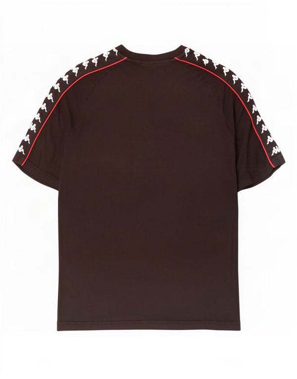 Kappa Hombre Camiseta Gráfica Top XL Algodón Negro