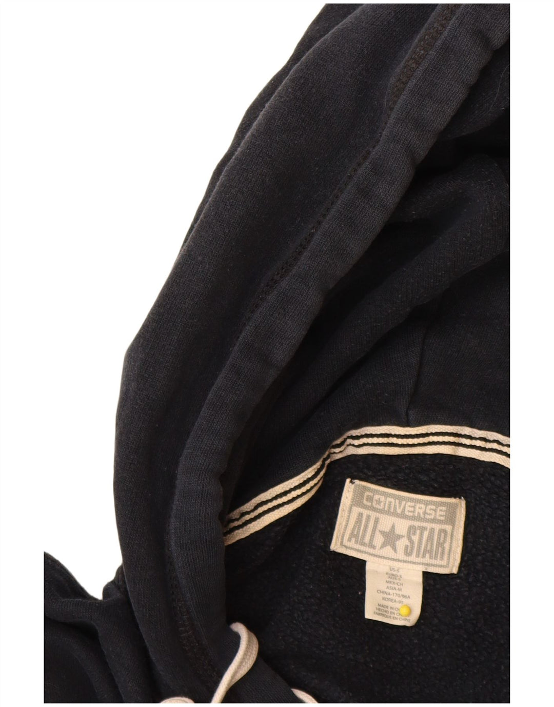 Converse Hombre Sudadera con capucha Jumper Small Azul Marino Algodón