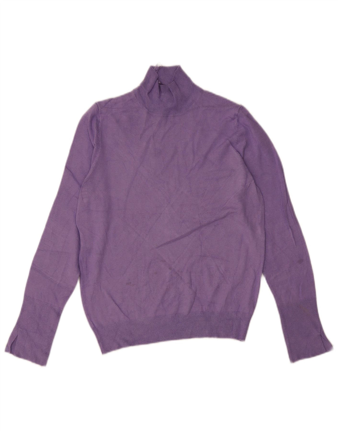 Zara - Jersey con cuello alto para mujer, talla 40, color morado mediano