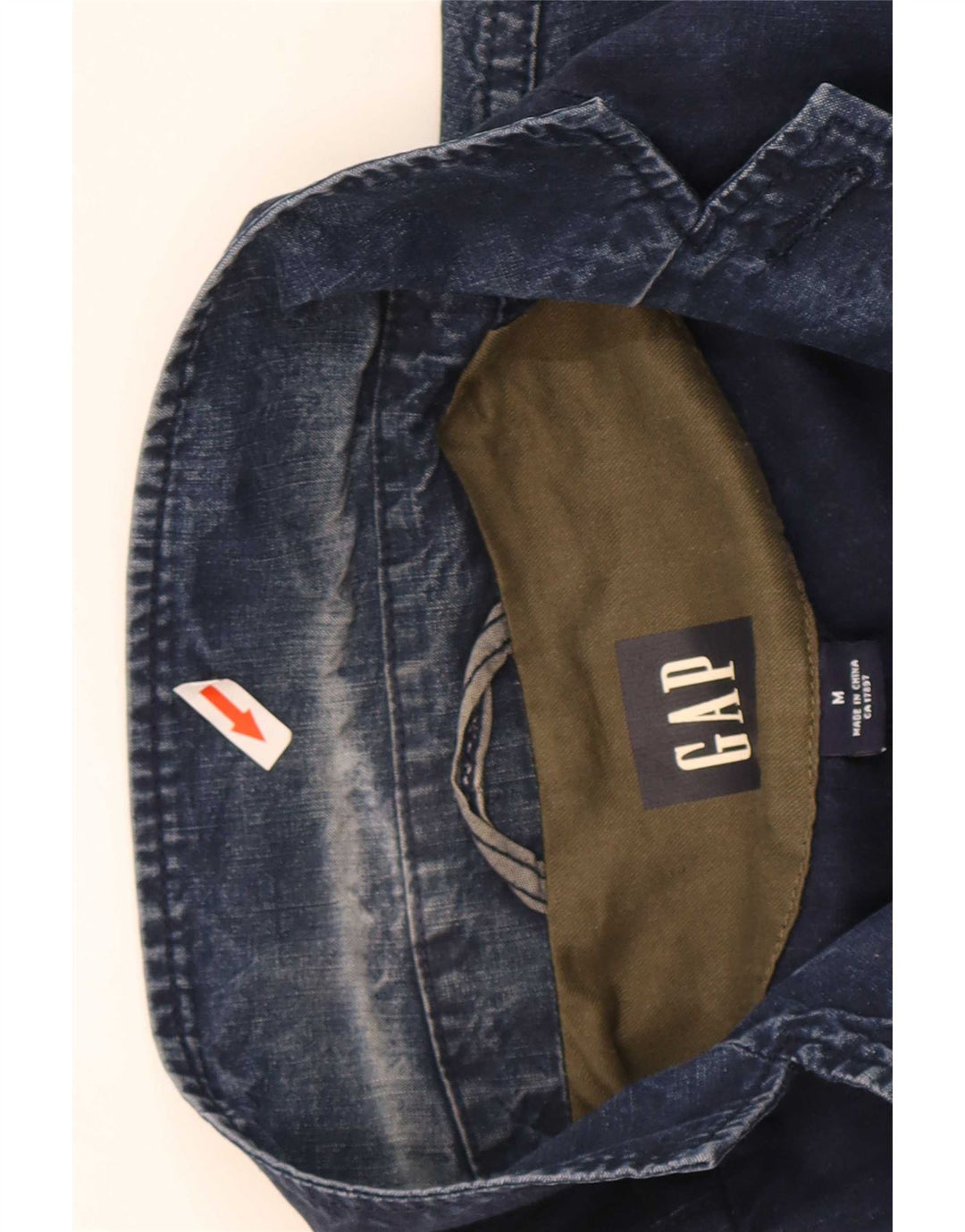 Gap Chaqueta vaquera de 3 botones para hombre UK 38 Medium Azul marino Algodón