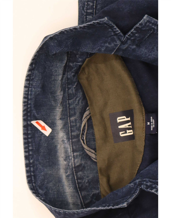 Gap Chaqueta vaquera de 3 botones para hombre UK 38 Medium Azul marino Algodón