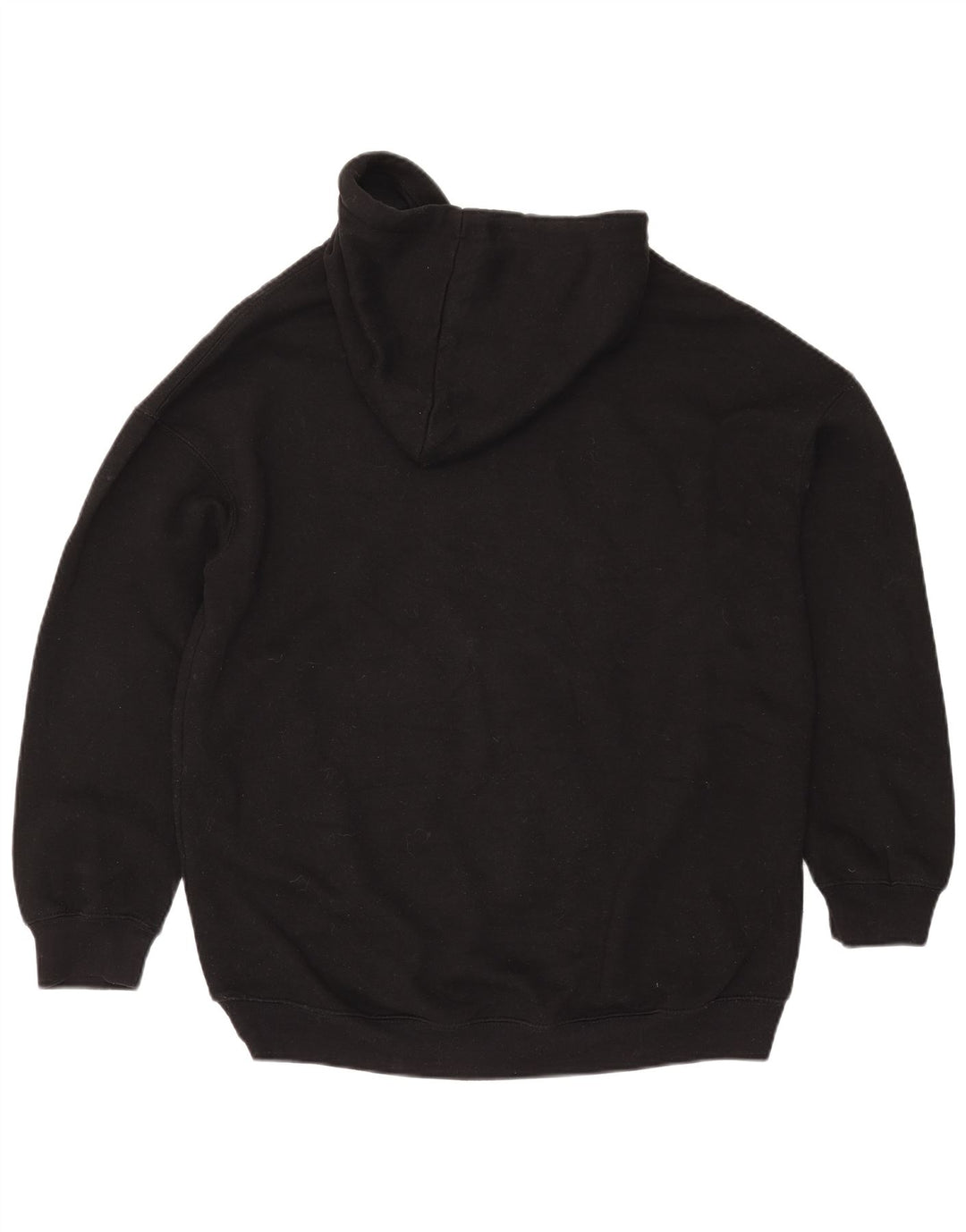 Zara Mujer Sudadera con Capucha Extragrande UK 10 Small Poliéster Negro