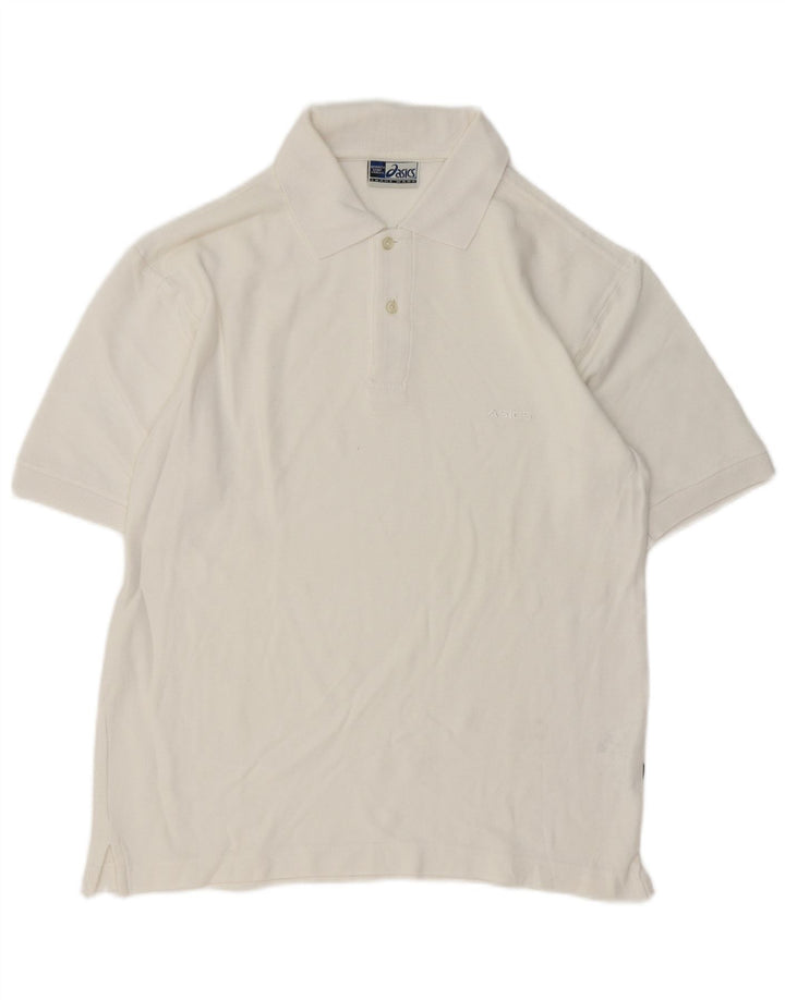 Polo Asics Hombre Pequeño Algodón Blanco