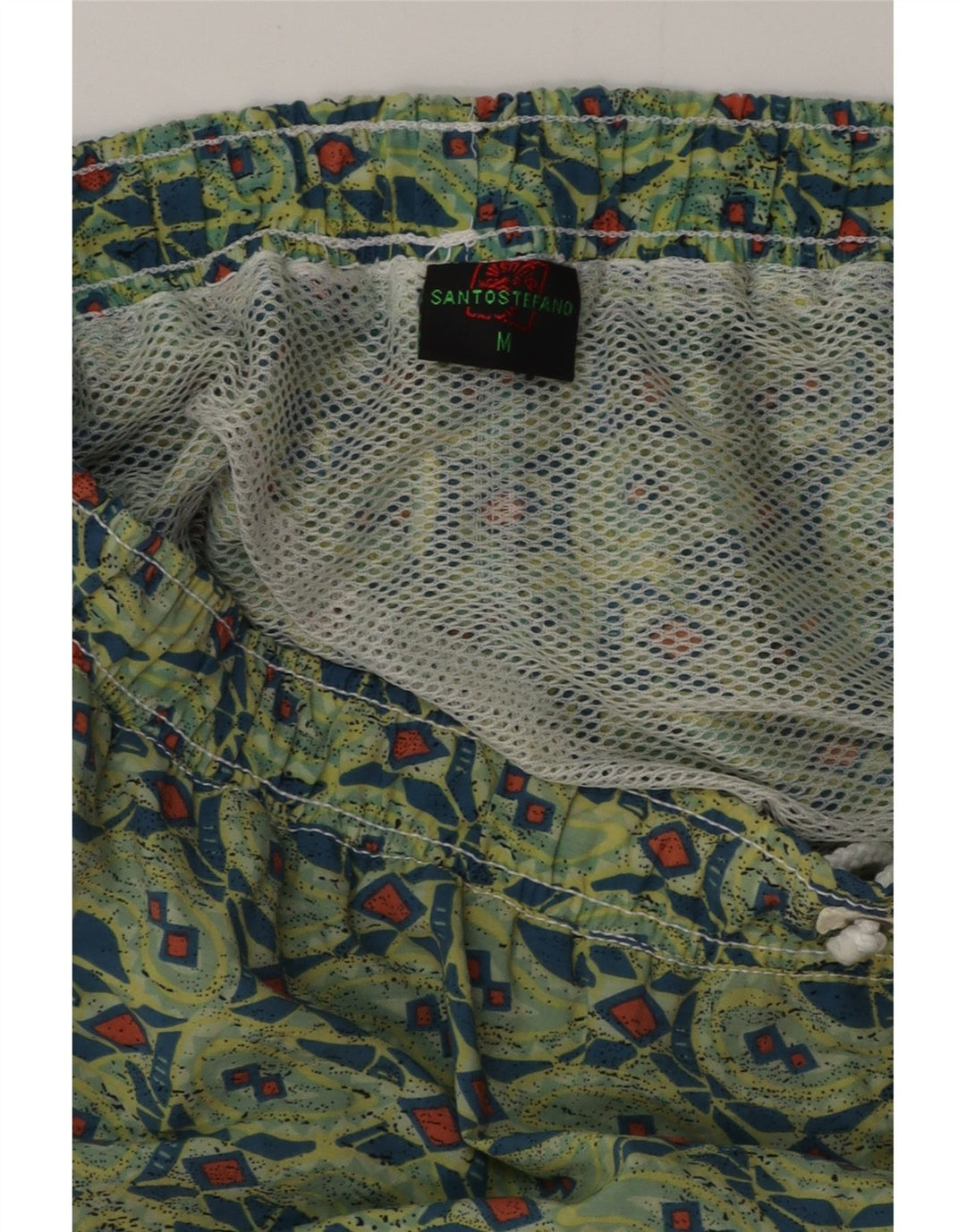 SANTO STEFANO Bañador Hombre Poliamida Geométrico Verde Medio