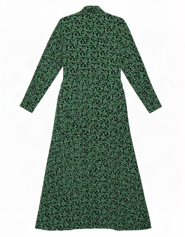 Zara Mujer Maxi Vestido Sin Mangas UK 42 Verde Medio Floral