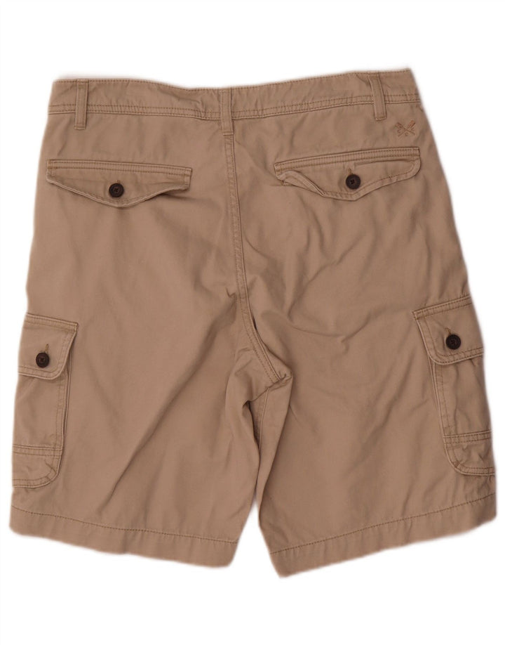 Crew Clothing Pantalones cortos cargo para hombre W32 Algodón beige medio