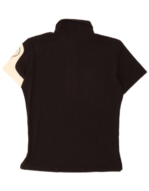 BIKKEMBERGS Polo para hombre Algodón color block mediano negro