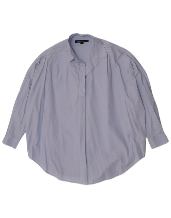French Connection - Jersey de manga 3/4 para mujer, talla 40, color azul pequeño