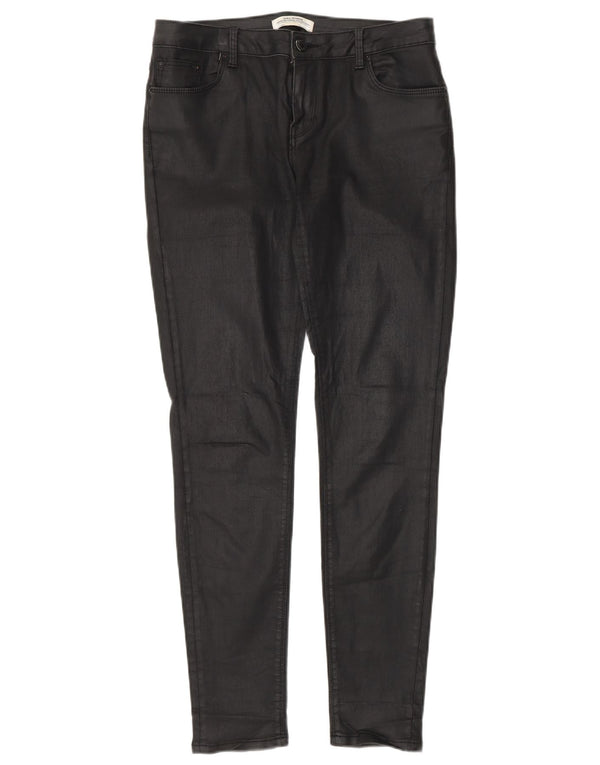 Zara Mujer Pantalones Casuales Pitillo EU 36 XS W26 L29 Algodón Negro
