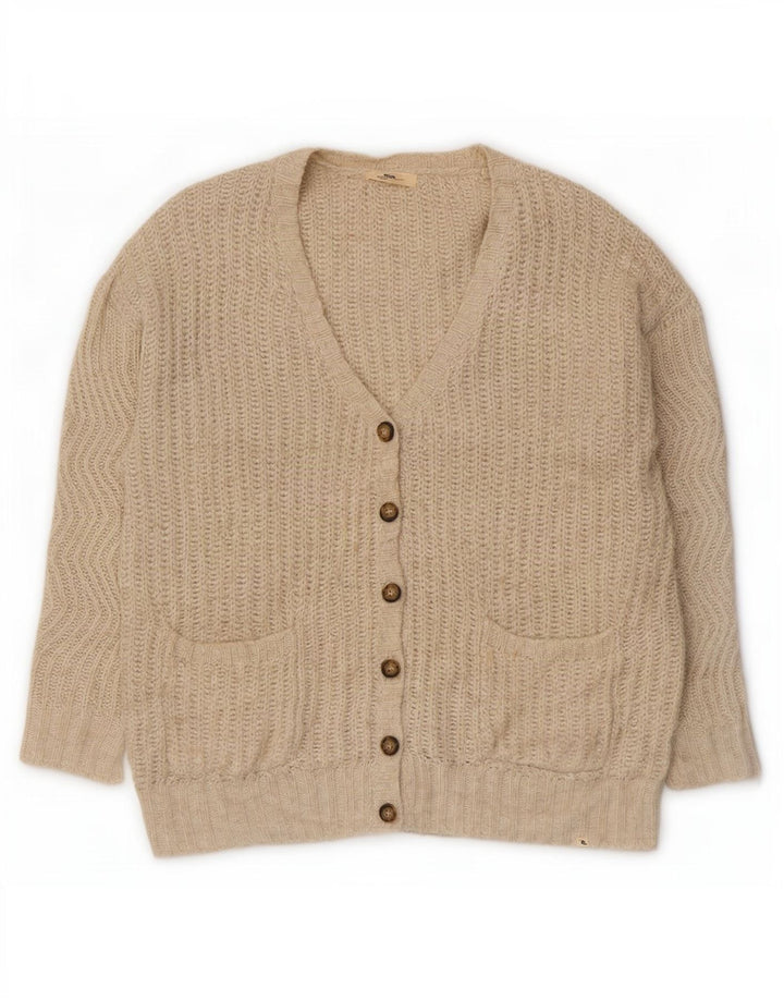 Rip Curl - Cárdigan extragrande para mujer, talla 40, color beige medio