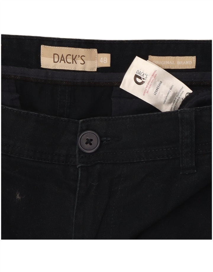 DACK'S Pantalones cortos chinos de corte regular para hombre IT 48 Medium W32 Algodón azul marino