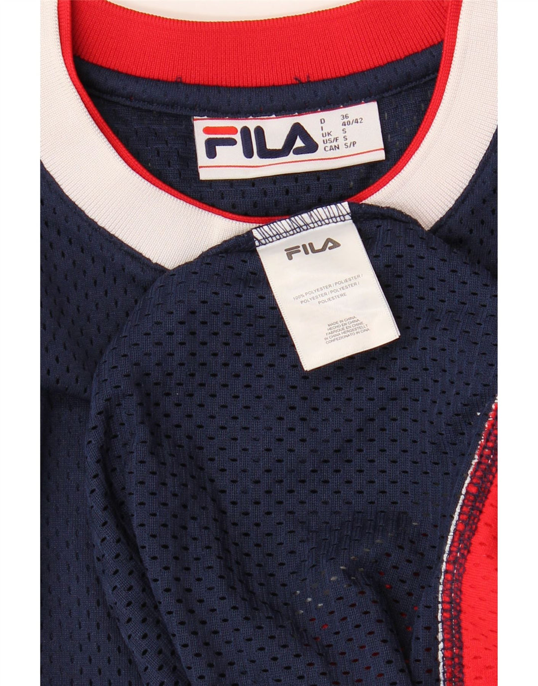 FILA - Camiseta gráfica para hombre, talla pequeña, azul marino