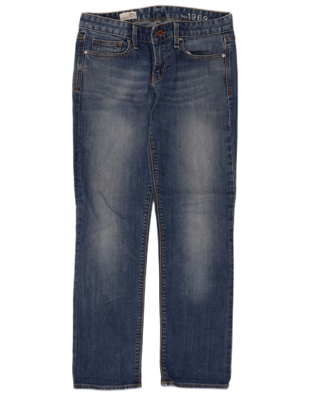 Vaqueros Gap Mujer Rectos W28 L27 Algodón Azul