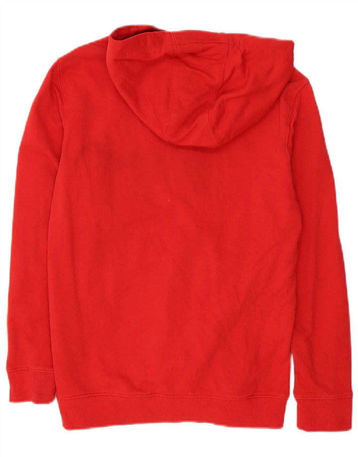 Vans - Sudadera con capucha para niño, diseño gráfico, 10-11 años, algodón rojo mediano