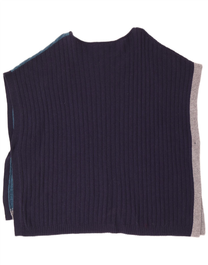 Jersey tipo poncho para mujer de White Stuff, talla grande, color azul marino