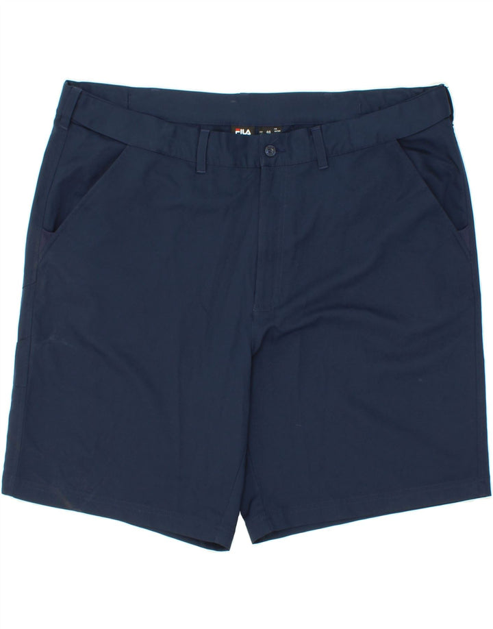 FILA Pantalones cortos chinos de golf para hombre W46 3XL Poliéster azul marino