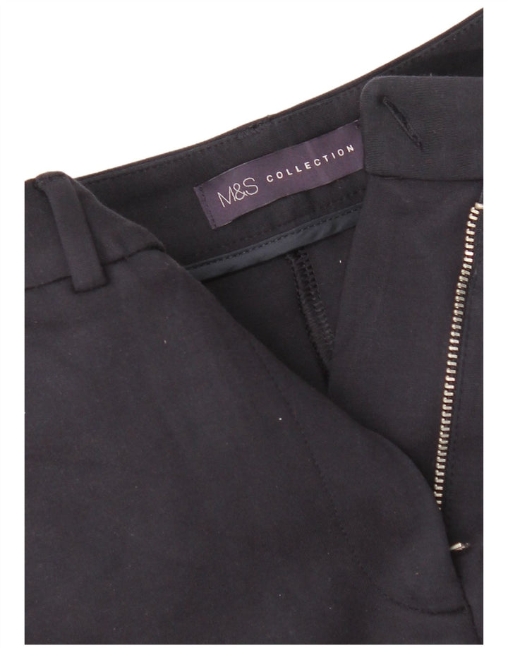 Pantalones de traje ajustados para mujer Marks & Spencer W26 L26 Azul marino