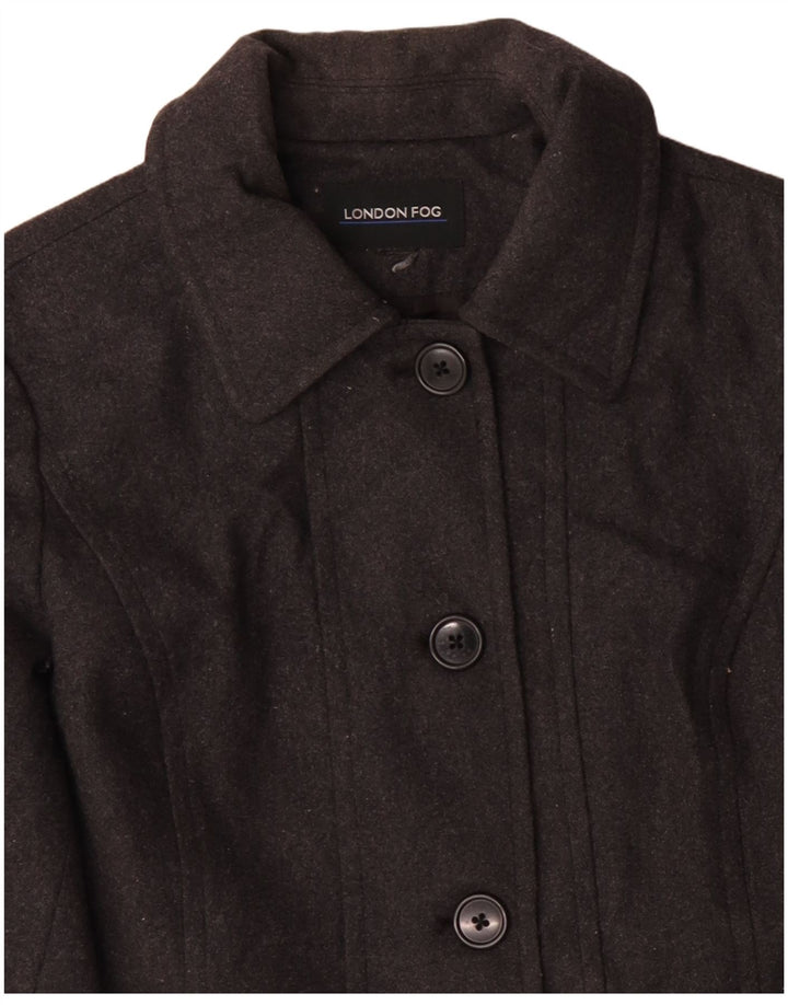 Abrigo para mujer London Fog UK 18 XL Lana gris