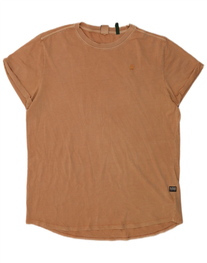 G-Star Hombre Camiseta Top XL Algodón Beige
